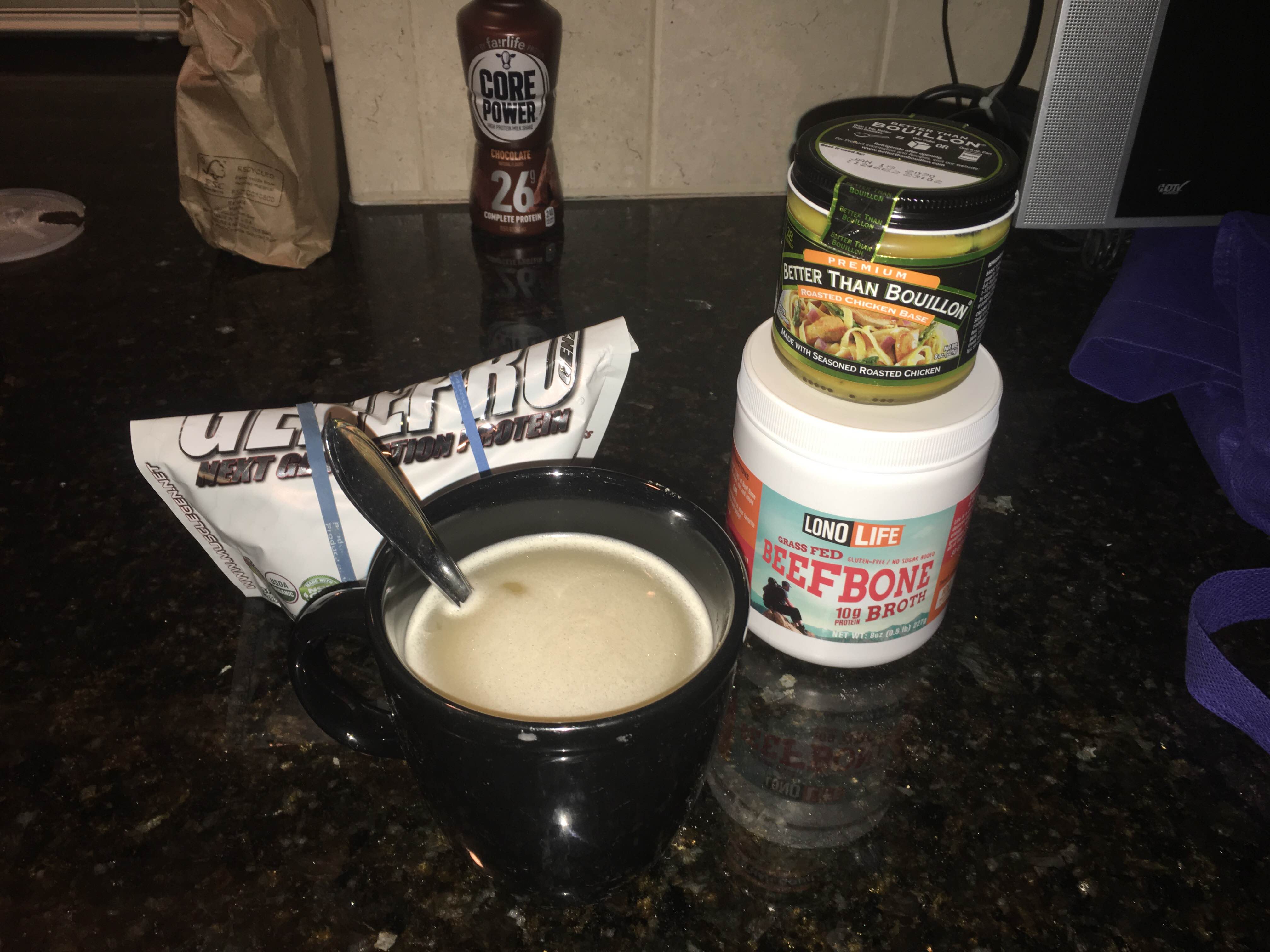 What I’m drinking first night post-op