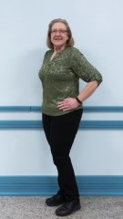 Lyda 2 1/2 months post-surgery