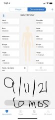 Measurements 6mos post op